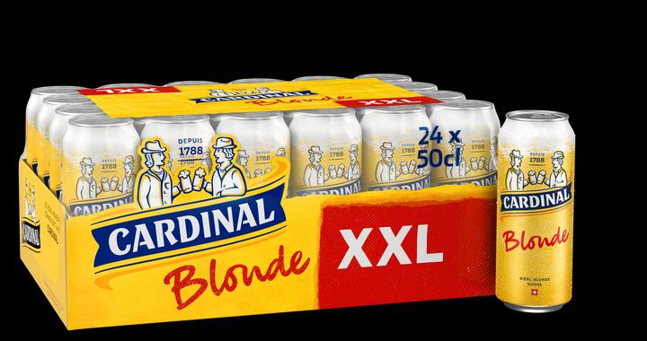 Actual product image Cardinal Blonde Can 24x50cl Action (24 x 50 cl)