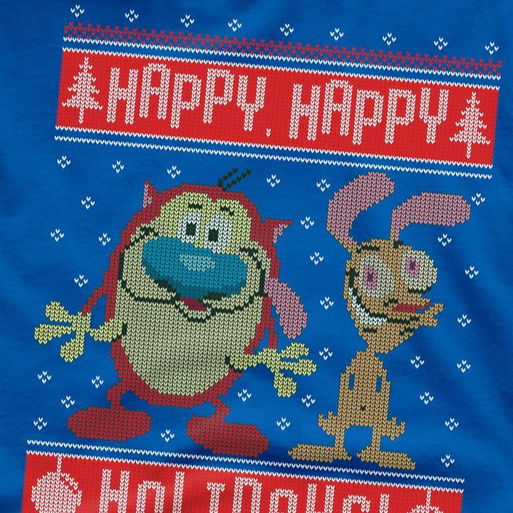 Image du produit Ren & Stimpy - T-shirt HAPPY, HAPPY HOLIDAYS - Homme (4XL)