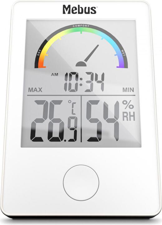 Actual product image Mebus 11130 Thermo-Hygrometer white