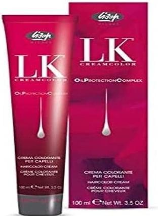 Actual product image Lisap LK OPC cream hair color 4/88 medium brown strong purple (Brown, Violet)