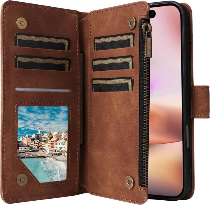 Actual product image Cover-Discount iPhone 16 Plus - Wallet case with lanyard (Apple iPhone 16 Plus)