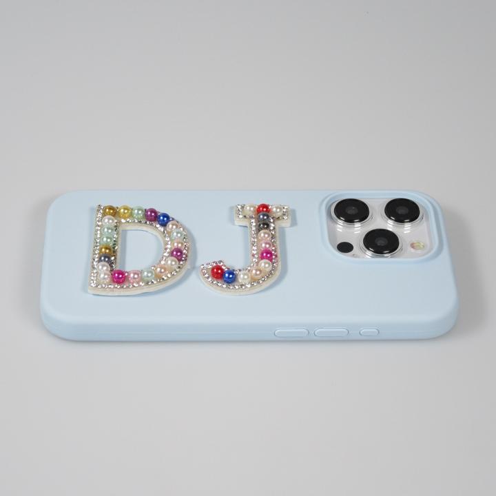 Image du produit PhoneLook Autocollant sticker pour téléphone/tablette/ordinateur brodé en 3D pearls Rainbow Lettre R