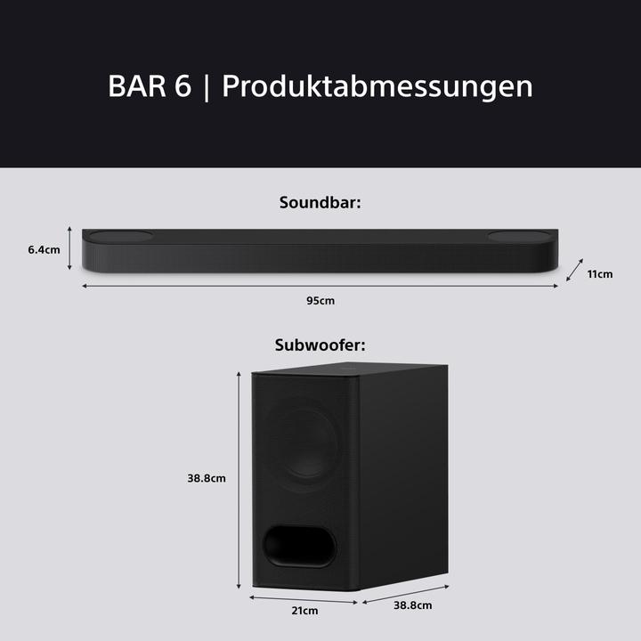 Image du produit Sony Bravia Theatre Bar 6 (350 W, 3.1.2 Canal)