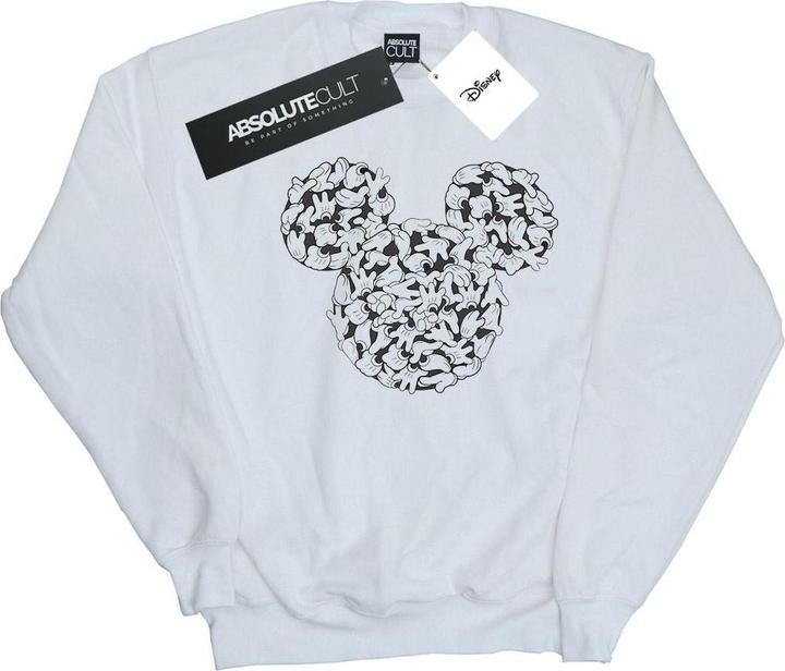 Disney Mickey Mouse Head Of Hands Sweatshirt Mädchen