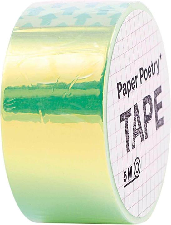 Image du produit Rico Design Ruban adhésif décoratif Mirror Rainbow 1.9 cm x 5 m, vert (19 mm)