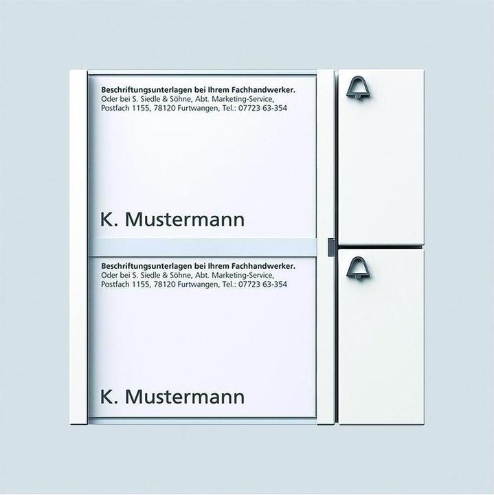 Produktbild Siedle Vario Bus-Tasten-Modul BTM 650-02 W weiss (035732)