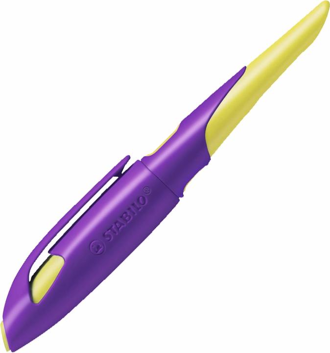 Produktbild STABILO EASYbirdy ergonomischer Schulfüller für Rechtshänder Standard-Feder (Gelb, Violett, 1 x)