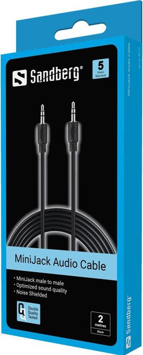 Produktbild Sandberg Mini Jack (2 m, 3.5mm Klinke (AUX))