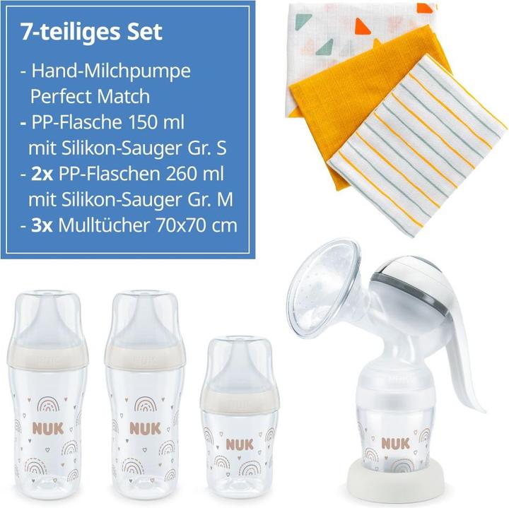 Actual product image NUK Milchpumpen Premium Still-Set Basic 7-tlg. - Handmilchpumpe