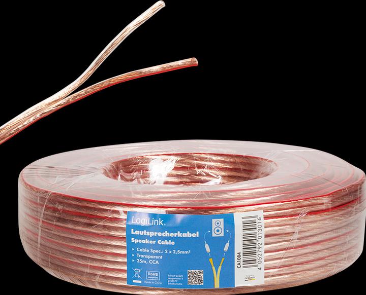 Produktbild LogiLink CA Lautsprecherkabel (25 m, 2.50 mm²)