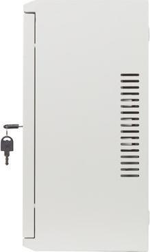 Produktbild Lanberg Nástěnná jednodílná skříň 19", 4U+3U/540x200, (dodávané složené), nízkoprofilová, plné dveř (10.86 HE, 19 Zoll Rack)