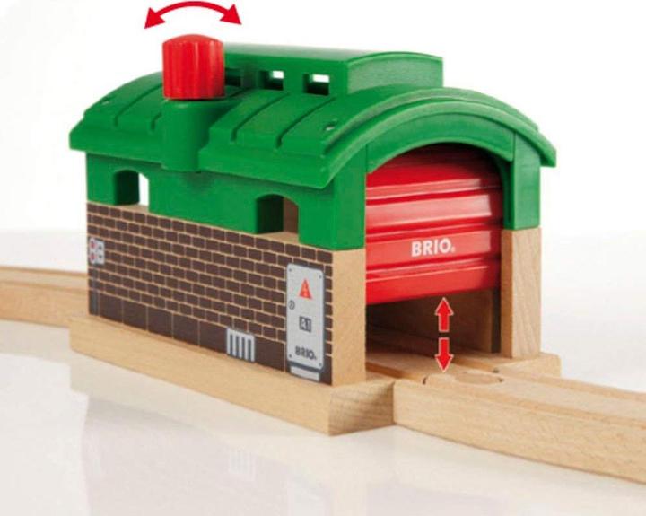 Immagine prodotto Brio Capannone per locomotive con cancello mobile