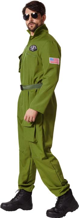 Actual product image tectake Men's Fancy Dress Costume - Air Force Pilot (M)