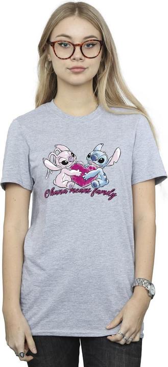 Produktbild Disney Lilo And Stitch Ohana Heart With Angel TShirt (XXL)