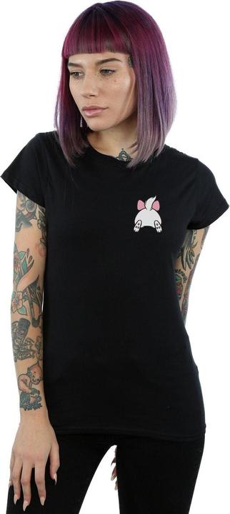 Actual product image Disney Womens/Ladies Aristocats Marie Backside Breast Print Cotton T-Shirt (M)