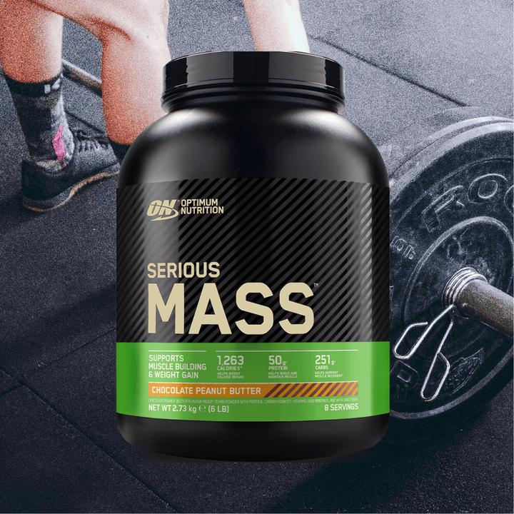 Actual product image Optimum Nutrition serious mass (Peanut Butter, Chocolate, 1 pcs., 2722 g)