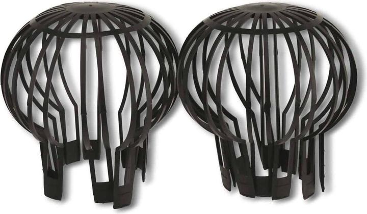 Actual product image Eneroid Leaf guard for rain downpipe, 2 pieces