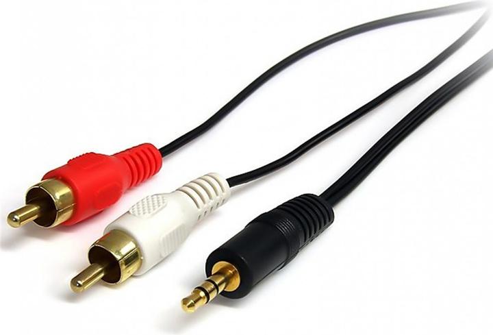 StarTech 90cm 3.5mm jack to cinch audio cable - St/St - jack/RCA cable (0.90 m, 3.5mm jack (AUX), Cinch)