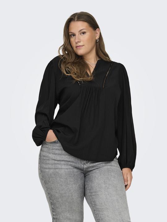 Immagine prodotto Only Vestibilità regolare Scollo a V Polsini elasticizzati Maniche a sbuffo Top Top (48)