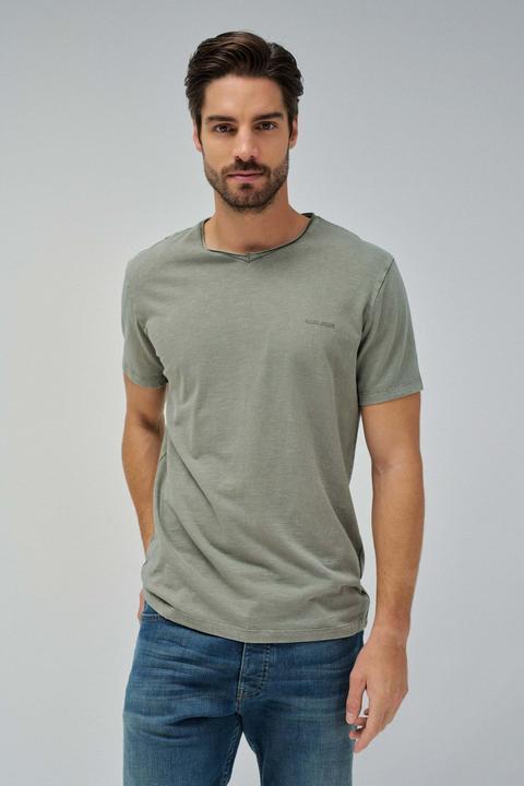 Salsa Jeans T-Shirt T-Shirt V Neck Raw Edge Slim Fit
