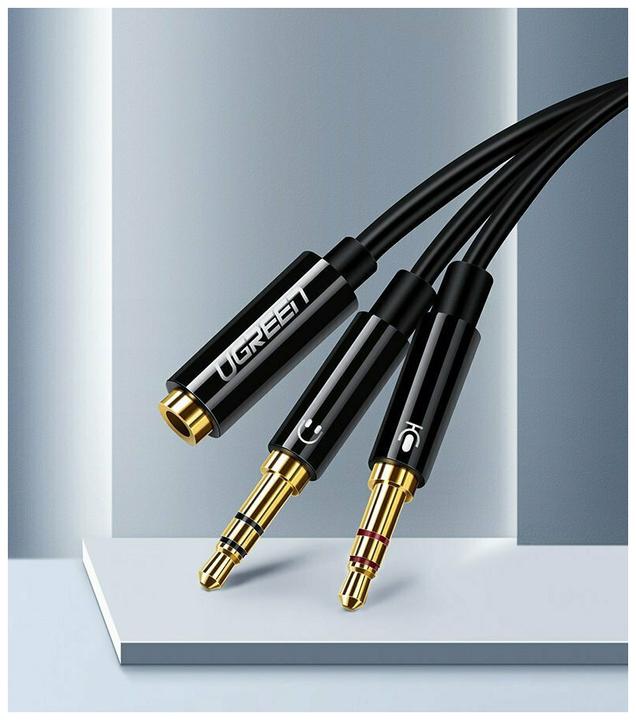 Immagine prodotto Ugreen Splitter Y per microfono e cuffie con jack da 3,5 mm (0.20 m, Connettore da 3,5 mm (AUX))