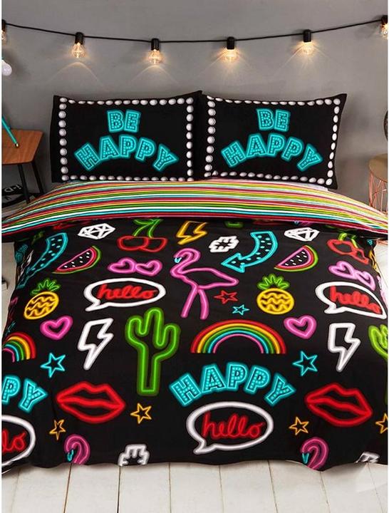 Produktbild Rapport Neon BettwäscheSet Be Happy (Duvetbezug)