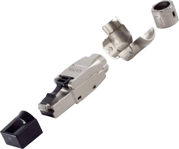 Produktbild BKL Electronic RJ45 Winkelstecker, werkzeuglos, STP, CAT 6A 10121202 Stecker, g