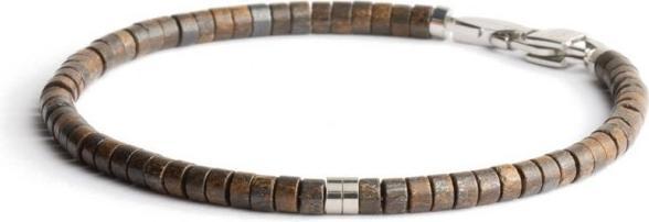 Gemini Armband - Bronzit Naturstein - 19 cm (19 cm)
