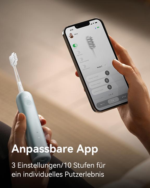 Actual product image Laifen Wave Aluminium BLU (Oscillating toothbrush)