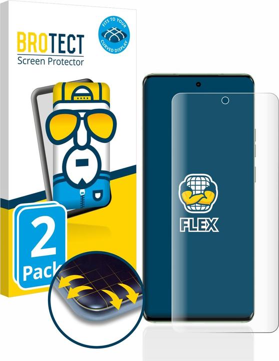 BROTECT Full-Cover Displayschutz (2 Stück, Motorola Edge 40)