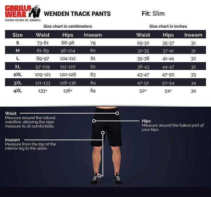 Actual product image Gorilla Wear Reversible Track Pants Black/Gold (XXL)