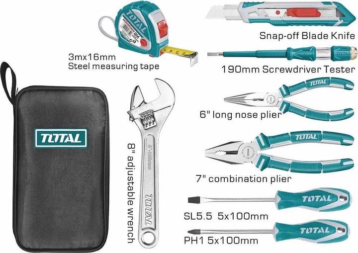 Total Werkzeugset, 9-tlg.