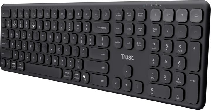 Actual product image Trust Vaiya Wireless Keyboard for Multiple Devices - Black EN (DE, Wireless)