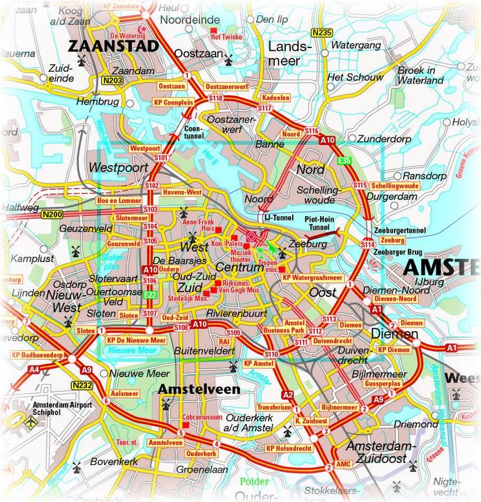 Image du produit PUBLICPRESS Plan de la ville d'Amsterdam