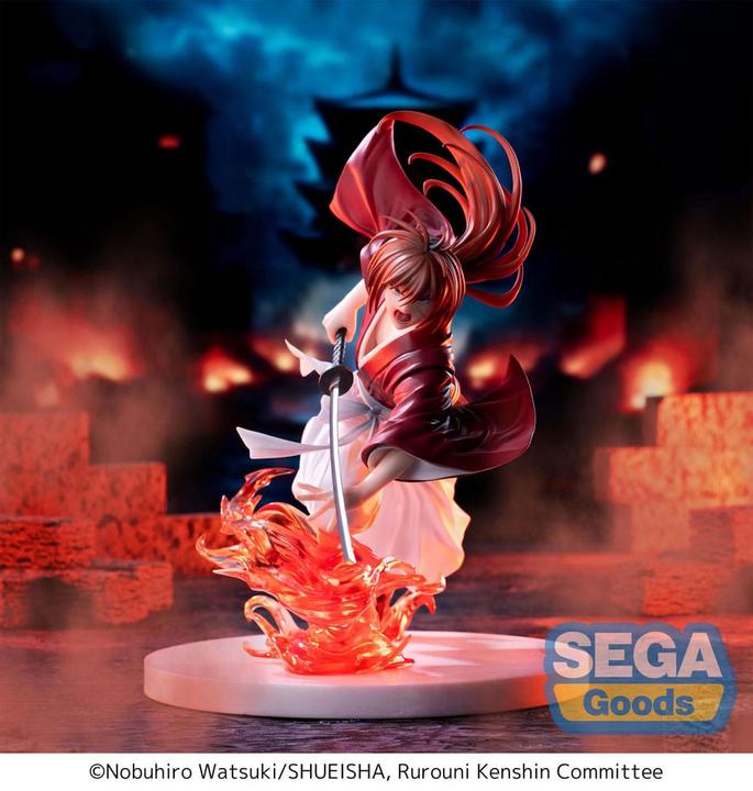 Actual product image Sega Rurouni Kenshin Luminasta PVC Statue "Rurouni Kenshin" "Kenshin Himura" 15 cm