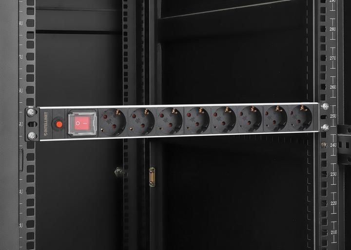 Produktbild Intellinet Steckdosenleiste 8-fach Schuko mit Ueberlastschutz (8 x, CEE 7/3, 3 m)