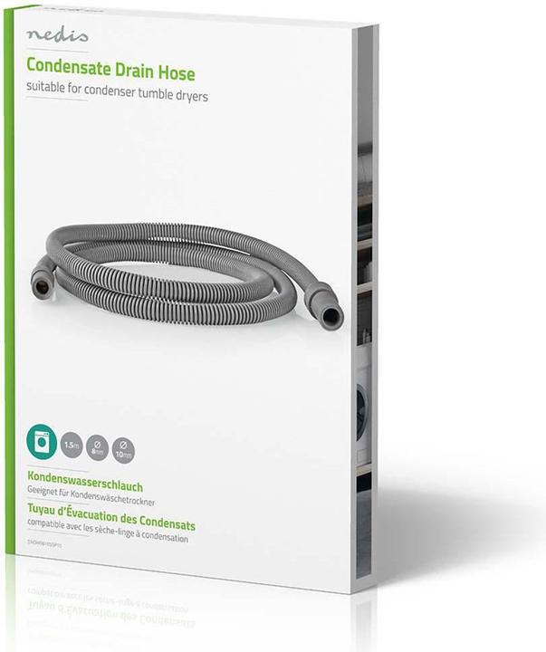 Image du produit Nedis Tuyau d'évacuation 8 mm Rec TA - 10 mm droit 1,5 m