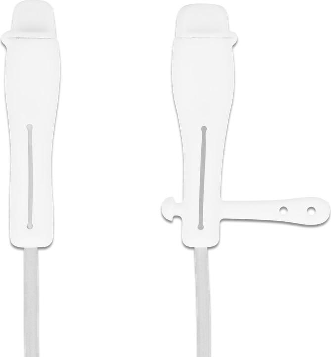 Actual product image Delock Dust cover for USB Type-C™ plug and Apple Lightning™ plug set 2 pieces white (0.05 m, USB 3.0)