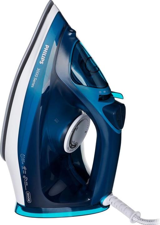 Image du produit Philips 3000 series DST3040/70 Fer à repasser à vapeur Semelle en céramique (2400 W, 200 g/min)