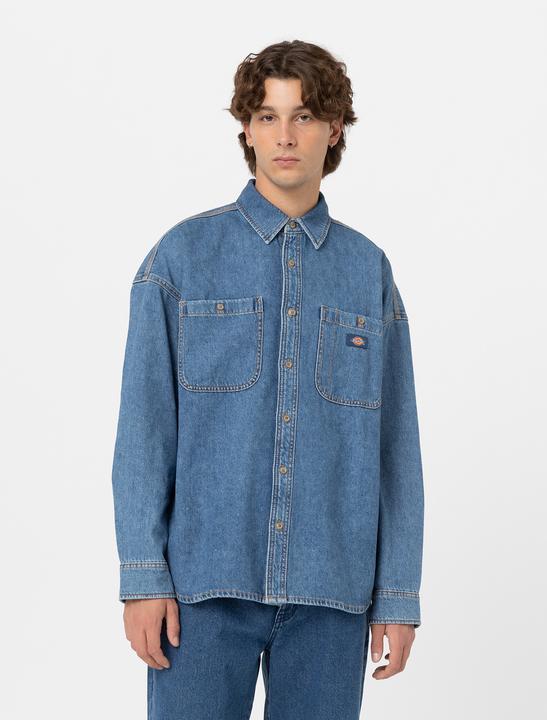 Produktbild Dickies Houston Ls Shirt Classic Blue (XS)