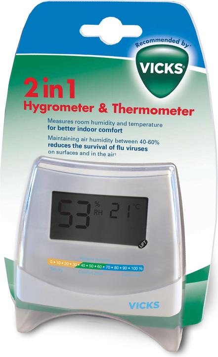 Image du produit Vicks Hygromètre et thermomètre 2en1 V70EMEA