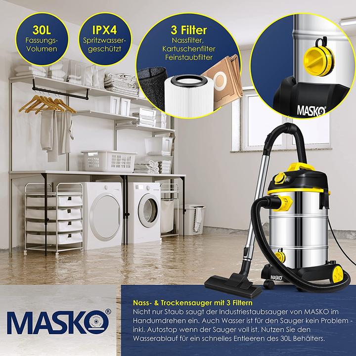 Produktbild Masko Industriestaubsauger (Nass-Trockensauger)