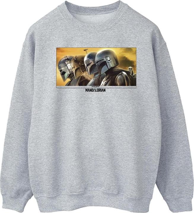 Actual product image Star Wars Mens The Mandalorian Painted Group Sweatshirt (XL)