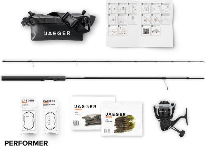Image du produit Jaeger Perch Go Kit - Perche Starter Combo Performer Edition (Canne à lancer, 204 cm)