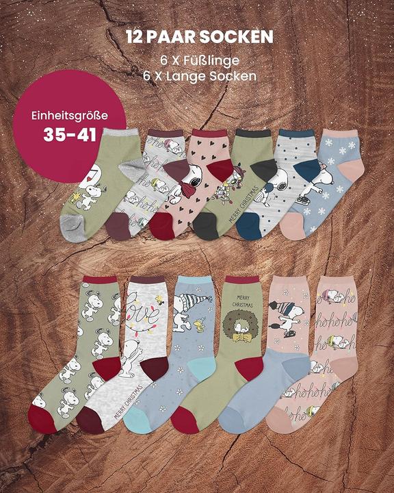 Produktbild Sockswear Peanuts Weihnachtskalender (35 - 41)
