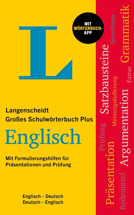 Image du produit Langenscheidt Grosses Schulwörterbuch Plus Englisch (Anglais, Allemand, 2024)