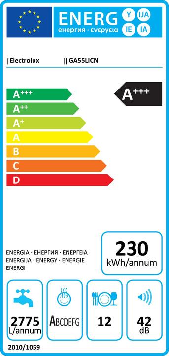 Etichetta energetica Electrolux Ga55licn
