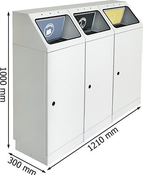 Wertstoffsammler, selbstlöschend (135 l)