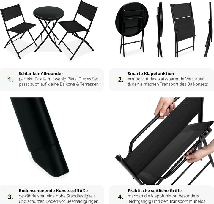 Immagine prodotto tectake Set da giardino Düsseldorf (60 cm)