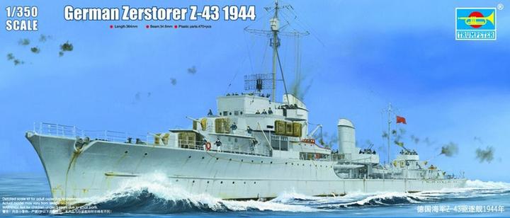 Produktbild Trumpeter German Zerstörer Z-43, 1944